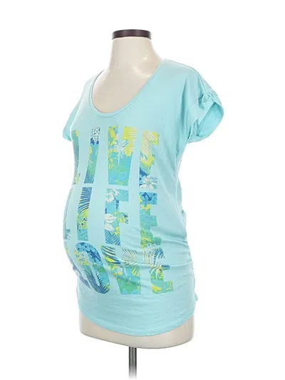 Pre-owned Motherhood Short Sleeve T-shirt In Blue