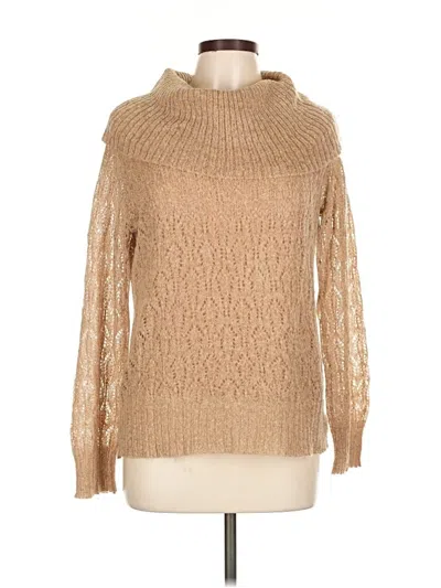 Pre-owned Jones New York Collection Turtleneck Sweater In Brown