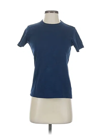 Pre-owned Uniqlo U Short Sleeve T-shirt In Blue