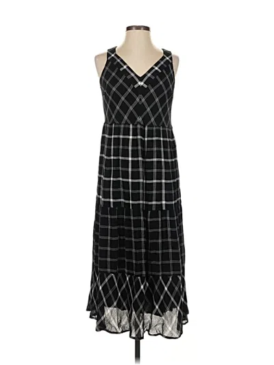 Pre-owned Jjill Casual Dress In Black