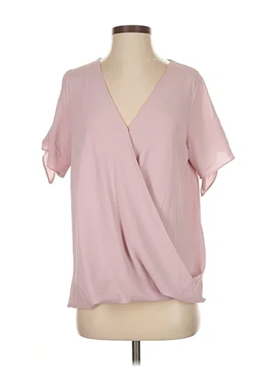 Pre-owned Eesome Short Sleeve Blouse In Pink