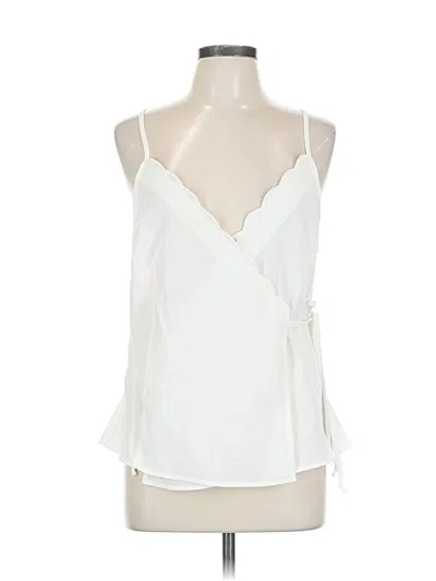 Pre-owned Papermoon Sleeveless Blouse In White