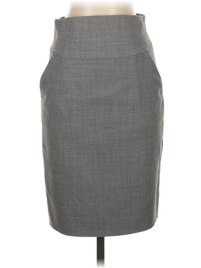 Pre-owned Banana Republic Wool Skirt In Gray