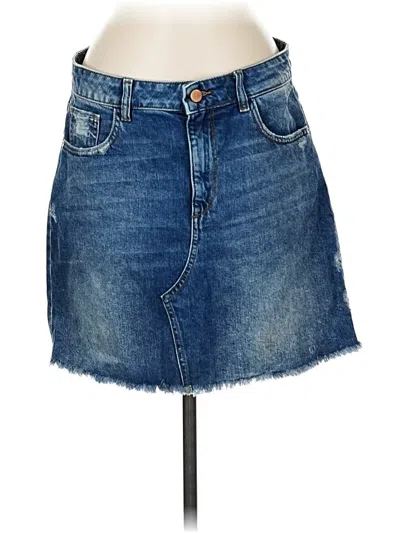Pre-owned Dl1961 Denim Skirt In Blue