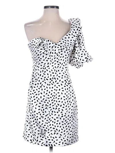 Pre-owned Self-portrait Cocktail Dress In White