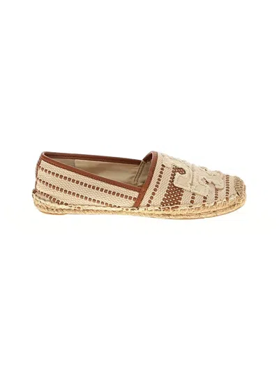 Pre-owned Tory Burch Flats In Brown