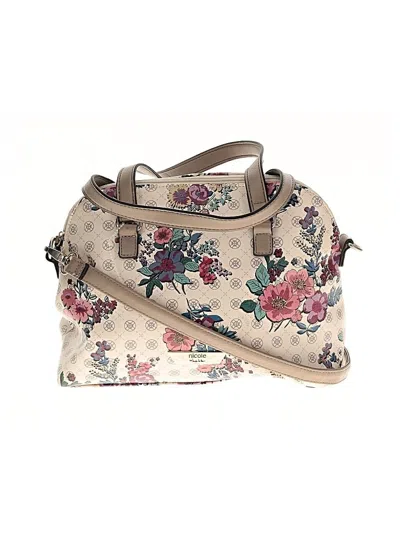 Pre-owned Nicole Satchel In White