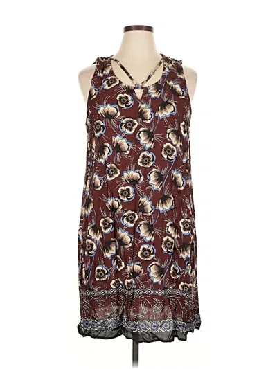 Pre-owned Maurices Casual Dress In Burgundy