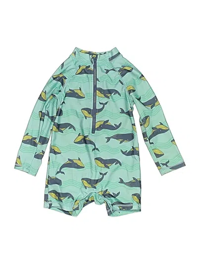 Pre-owned Little Lad Kids' Long Sleeve Onesie In Green