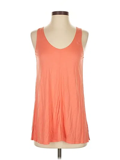 Pre-owned Vince Tank Top Orange Halter Neckline Tops