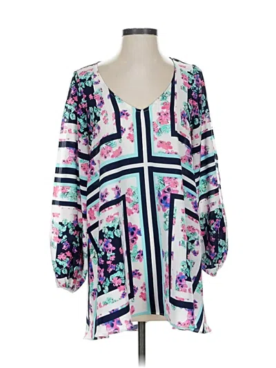 Pre-owned Lovers & Friends 3/4 Sleeve Blouse In Purple