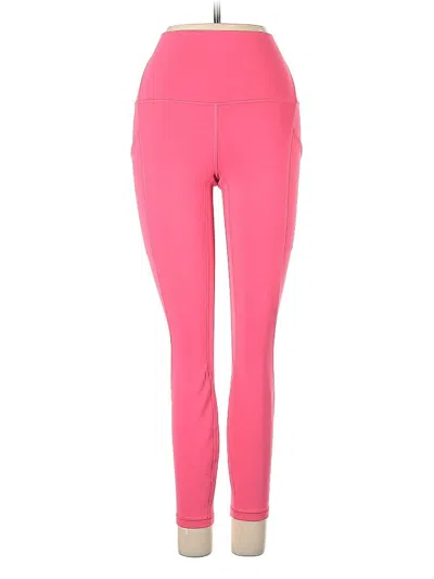 Pre-owned Lululemon Athletica Active Pants In Pink