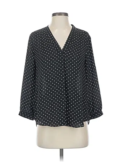 Pre-owned Vince Camuto 3/4 Sleeve Blouse In Black