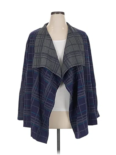 Pre-owned Chaus Cardigan Sweater In Blue