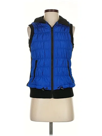 Pre-owned Black Rivet Vest In Blue