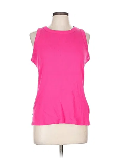 Pre-owned Lands' End Sleeveless T-shirt In Pink