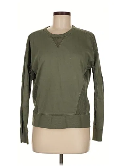 Pre-owned Athleta Long Sleeve T-shirt In Green