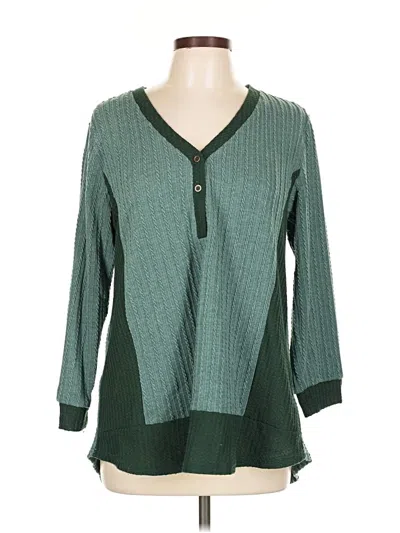 Pre-owned Weekend Suzanne Betro Pullover Sweater In Green