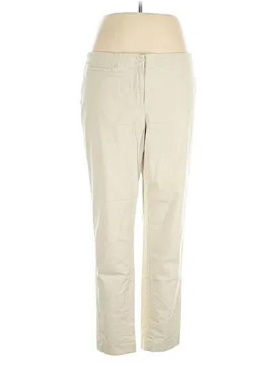 Pre-owned Jjill Khaki Pant In White