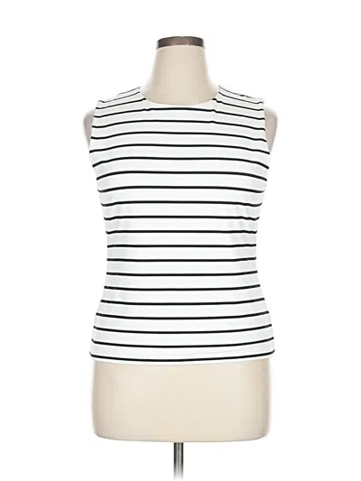 Pre-owned Tahari Sleeveless Top White Tops