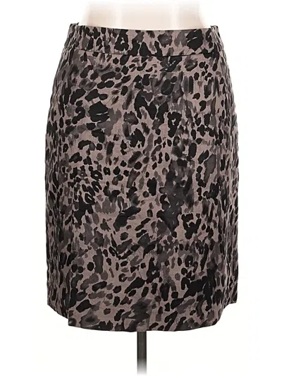 Pre-owned Ann Taylor Casual Skirt In Brown