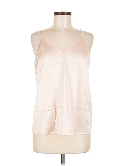 Pre-owned Ekouaer Tank Top Pink Halter Neckline Tops