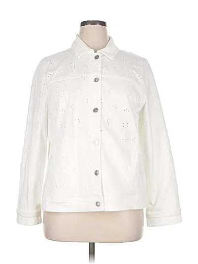 Pre-owned Chico's Jacket In White