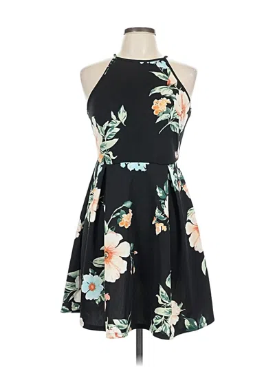 Pre-owned Monteau Casual Dress In Black