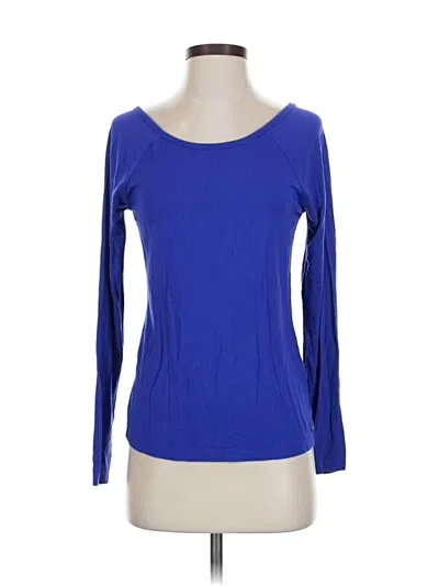 Pre-owned Fabletics 3/4 Sleeve T-shirt In Blue