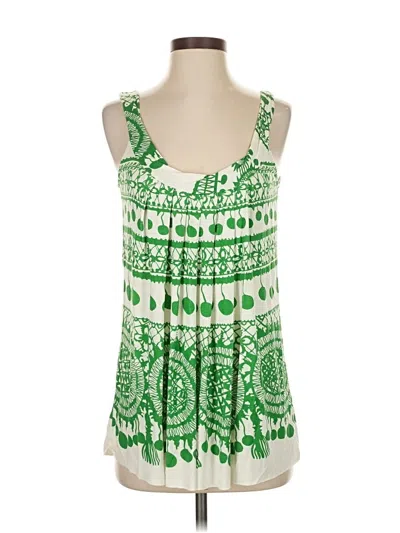 Pre-owned Rachel Pally Sleeveless Blouse In Green