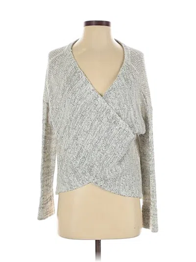 Pre-owned 10 Crosby Derek Lam Intermix Pullover Sweater In Silver