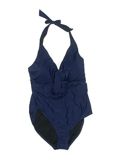 Meet.curve One Piece Swimsuit In Blue