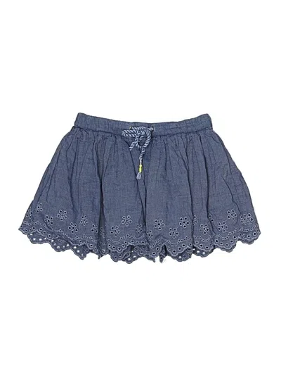 Pre-owned Cat & Jack Kids' Denim Skirt In Blue