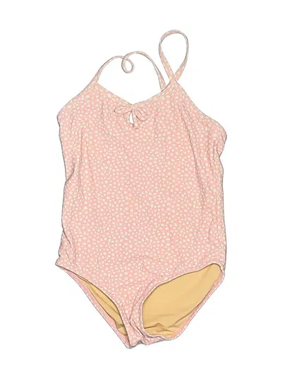 Pre-owned Crewcuts Kids' One Piece Swimsuit In Brown