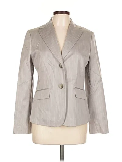 Pre-owned Ann Taylor Blazer Jacket In Gray