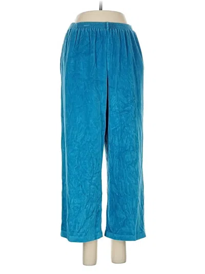 Pre-owned Alfred Dunner Casual Pants In Blue