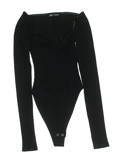 Pre-owned Zara Bodysuit In Black