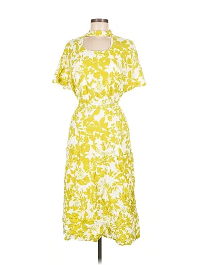 Pre-owned Ann Taylor Casual Dress In Yellow