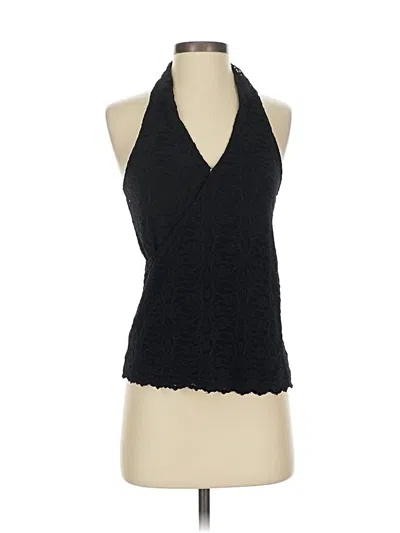 Pre-owned Red Haute Sleeveless Blouse In Black
