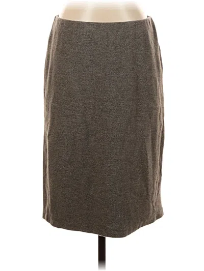 Pre-owned Jjill Casual Skirt In Brown