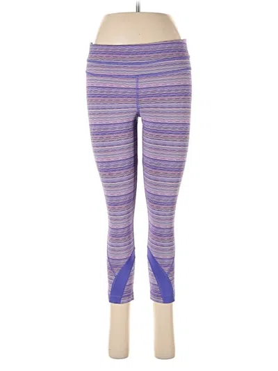 Pre-owned Lululemon Athletica Leggings In Purple