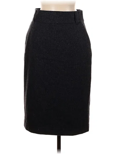 Pre-owned Banana Republic Wool Skirt In Black