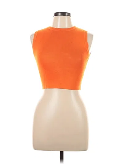 Pre-owned Zara Cardigan Sweater In Orange