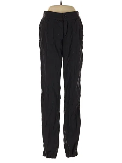 Pre-owned Athleta Track Pants In Black
