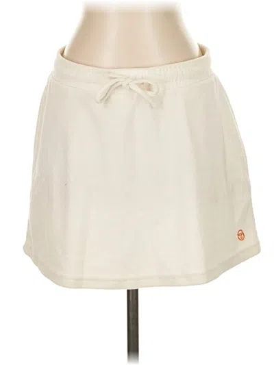 Pre-owned Sergio Tacchini Casual Skirt In White