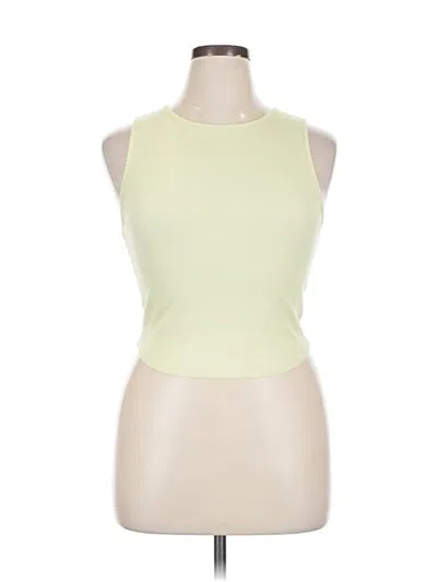 Pre-owned American Eagle Outfitters Tank Top Green Halter Neckline Tops