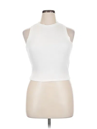 Pre-owned Hollister Tank Top White Halter Neckline Tops