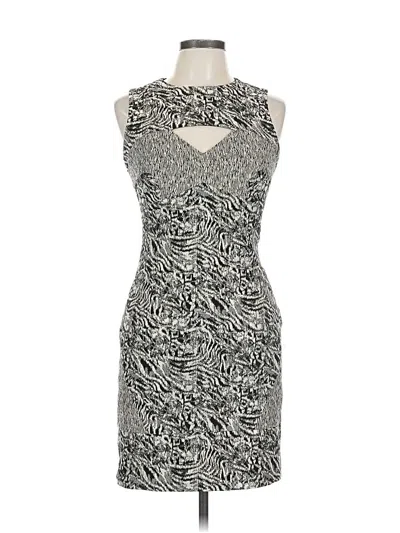 Pre-owned Nicole Miller Cocktail Dress In Gray
