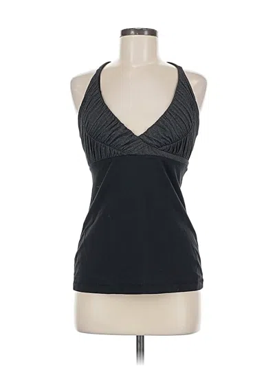 Pre-owned Lululemon Athletica Tank Top Black Halter Neckline Tops