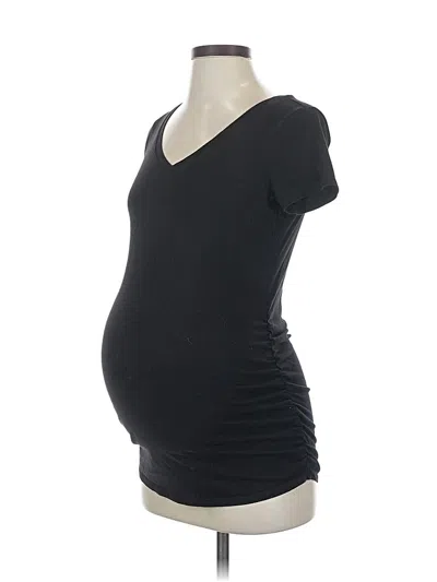Pre-owned Motherhood Short Sleeve Top Black V Neck Tops